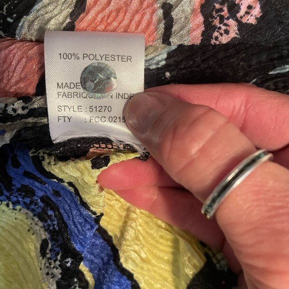 Jamie Sadock Sleeveless Zip Polo Top Multicolor Sz Large - Picture 10 of 11